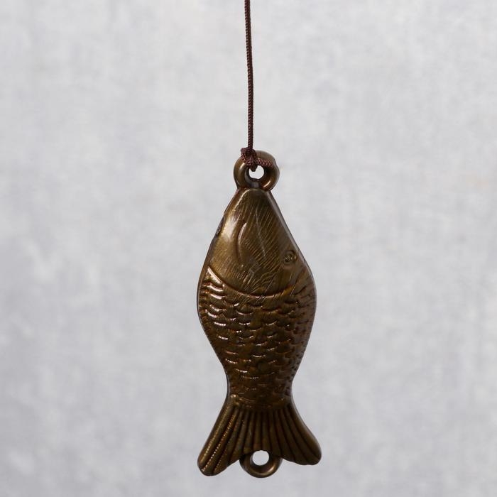 Музыка ветра металл Музыка ветра металл "Карп" 6 колокольчиков 54 см