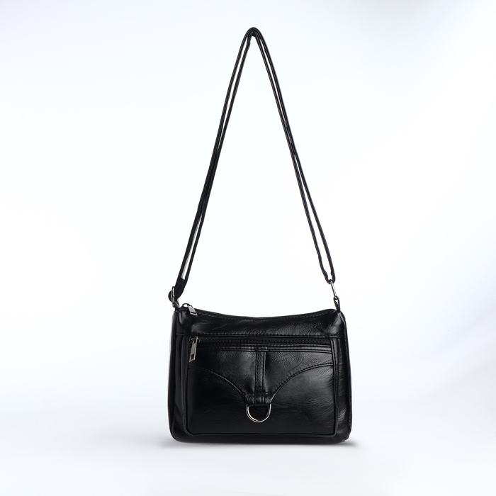 Сумка женская на молнии, цвет чёрный Сумка женская на молнии, цвет чёрный