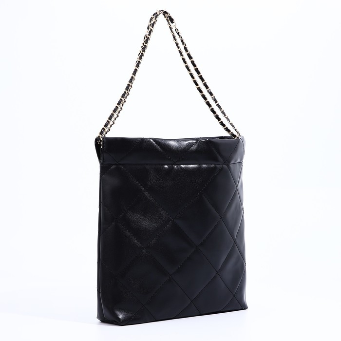 Сумка-мешок без застёжки, цвет чёрный