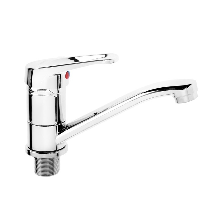 Смеситель для кухни Смеситель для кухни "Эверест" B45-028, однорычажный, короткий излив, хром
