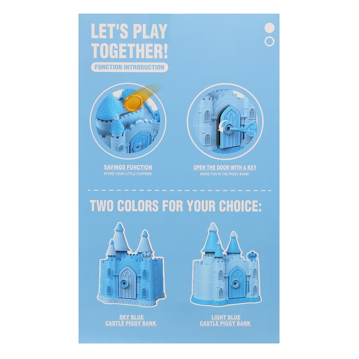 Замок-копилка «Ледяное царство», цвет МИКС Замок-копилка «Ледяное царство», цвет МИКС