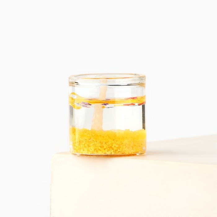 Новогодняя свеча гелевая в стакане Зима это ..«Новый год: Золотой шик», без аромата, скретч-слой, 2,5 х 2,5 х 2,5 см Новогодняя свеча гелевая в стакане Зима это ..«Новый год: Золотой шик», без аромата, скретч-слой, 2,5 х 2,5 х 2,5 см