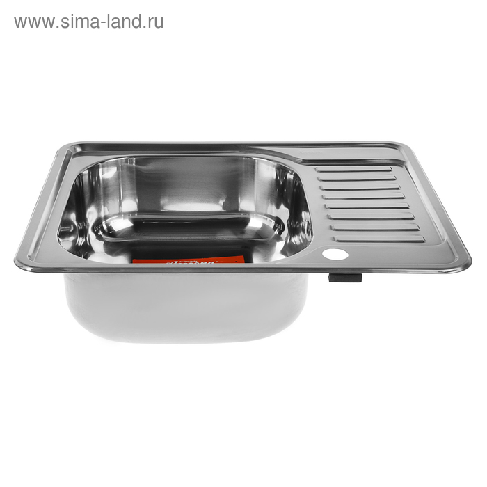 Мойка кухонная Accoona AB4858-R, врезная, правая, толщина 0.6 мм, 580х480х165 мм, глянец Мойка кухонная Accoona AB4858-R, врезная, правая, толщина 0.6 мм, 580х480х165 мм, глянец