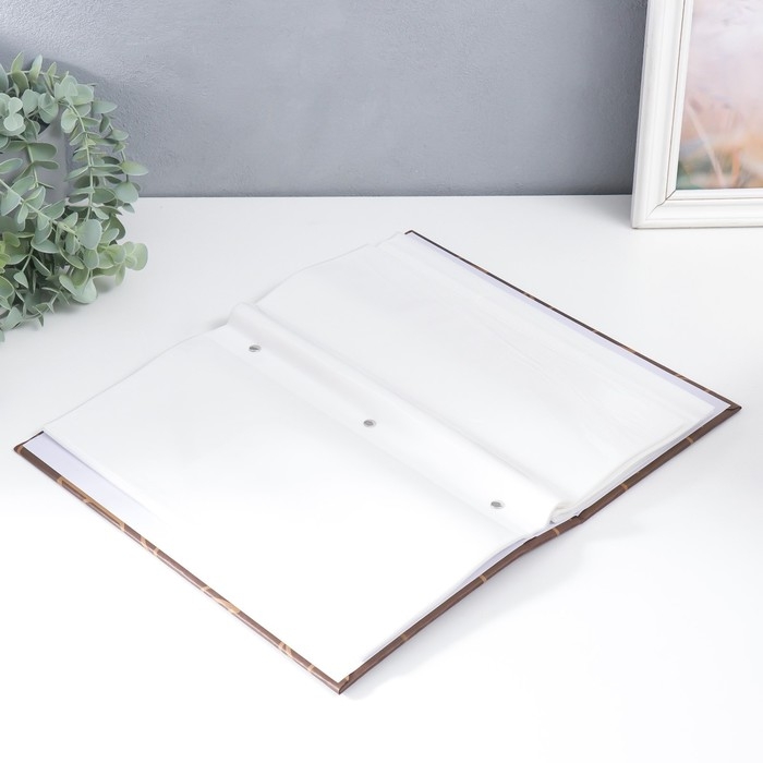 Фотоальбом на 300 фото 10х15 см  Фотоальбом на 300 фото 10х15 см "Зонтики" крафт 33,5х17,5х5 см