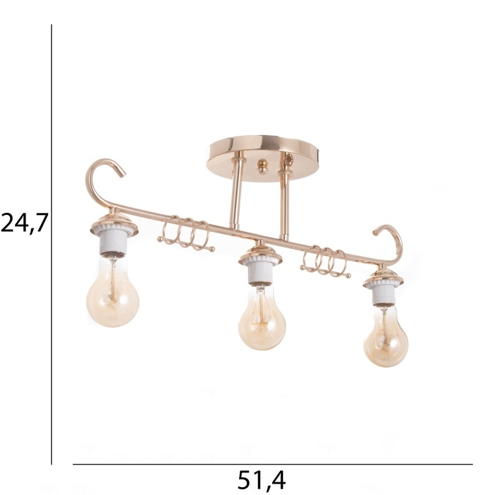 Люстра Люстра "Алета" бп 3х40Вт Е27 Золото МОДЕЛЬ: 2800430