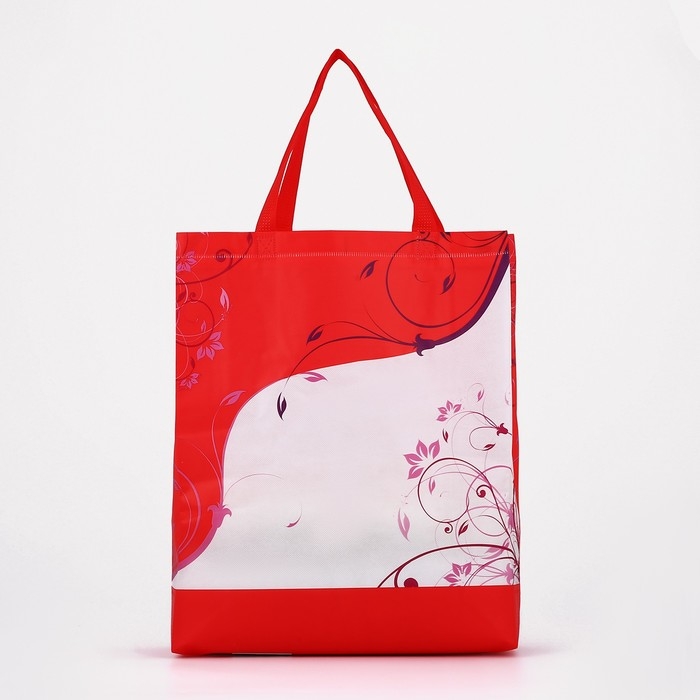 Сумка хозяйственная без застёжки, цвет красный Сумка хозяйственная без застёжки, цвет красный