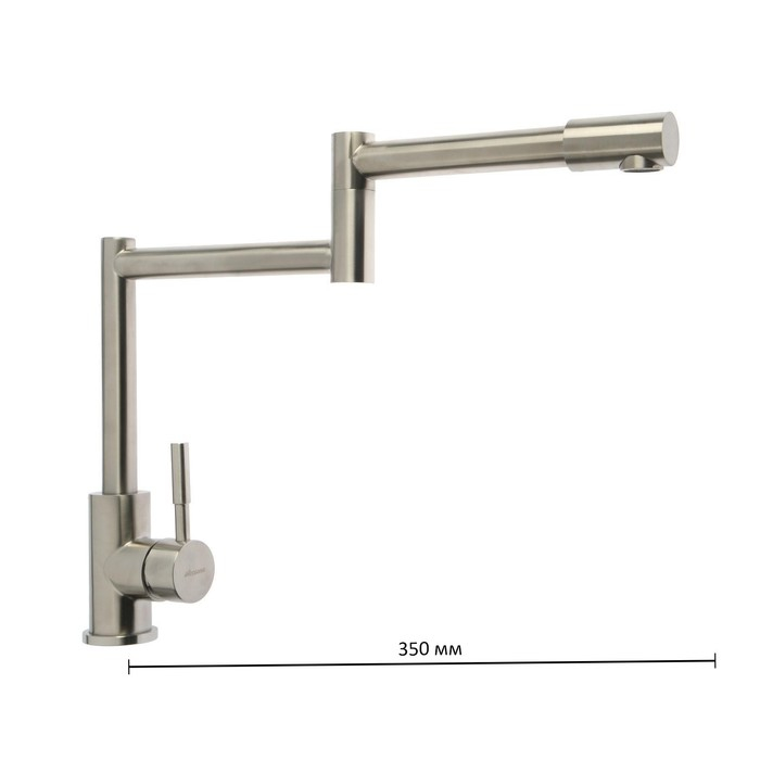 Cмеситель для кухни Accoona A44090, однорычажный, складной излив, нержавеющая сталь, хром Cмеситель для кухни Accoona A44090, однорычажный, складной излив, нержавеющая сталь, хром