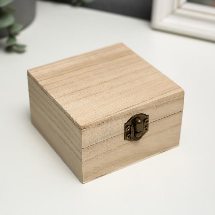 Шкатулка простая Шкатулка простая "Квадратная" 8,5х8,5х5 см