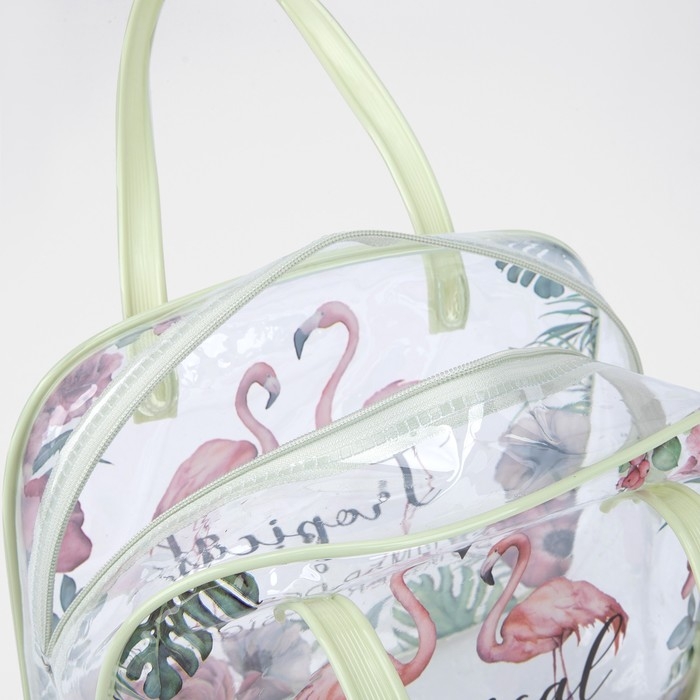 Косметичка на молнии, цвет зелёный Косметичка на молнии, цвет зелёный