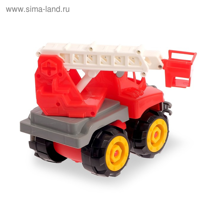 Конструктор винтовой «Пожарная машина», 18 деталей, с электрическим шуруповёртом Конструктор винтовой «Пожарная машина», 18 деталей, с электрическим шуруповёртом