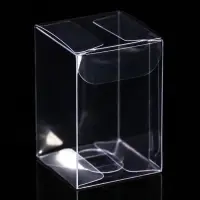Складная прозрачная коробка из PVC, для упаковки подарков, 4×4×6 см