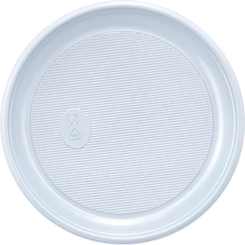 Тарелка одноразовая  d 165 мм, бел., ПП, 800 шт/кор