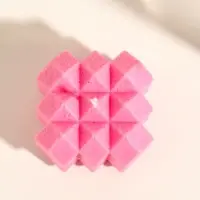 Свеча интерьерная &laquo;Геометрия&raquo;, розовая, 5.5&times;5 см