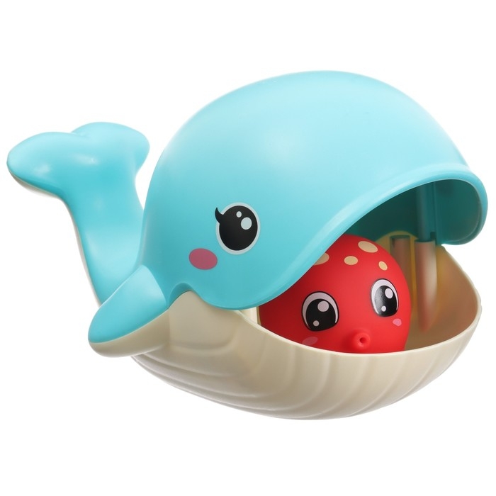 Набор игрушек для ванны «Поймай рыбку», ковш, брызгалки, 4 шт, Крошка Я Набор игрушек для ванны «Поймай рыбку», ковш, брызгалки, 4 шт, Крошка Я