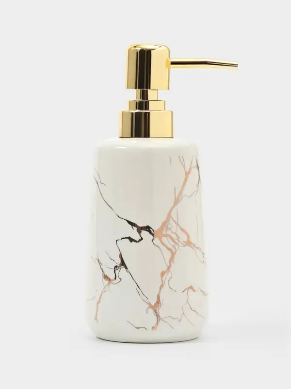 Дозатор для жидкого мыла SAVANNA Lightning, 350 мл, цвет белый Дозатор для жидкого мыла SAVANNA Lightning, 350 мл, цвет белый