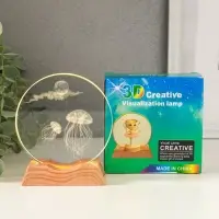 Сувенир стекло свет "Диск. Медузы" 5хLED d=10 см, USB 10х4х11,4 см Сувенир стекло свет "Диск. Медузы" 5хLED d=10 см, USB 10х4х11,4 см