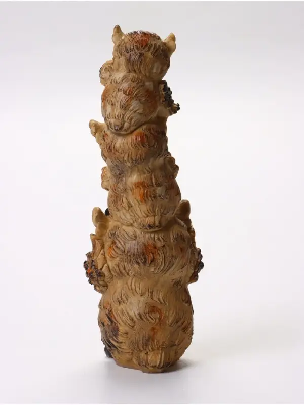 Садовая фигура из полистоуна &laquo;Трио сов&raquo;, 11.5&times;9.5&times;30 см, Greengo