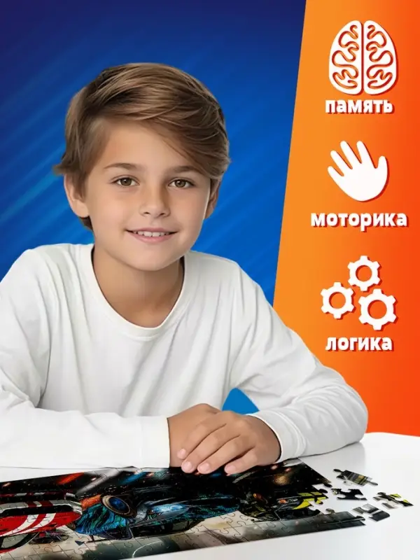 Пазл &laquo;Гонка без тормозов&raquo;, 120 деталей