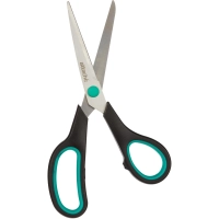 Ножницы Attache 195 мм с пласт.прорезин.ручками,цвет бирюзовый/черный