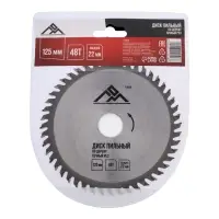 Диск пильный по дереву ЛОМ, точный рез, 125&times;22 мм, 48 зубьев