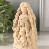 Статуэтка "Родовница" 13х5 см, цвет бежевый с эф. состаривания