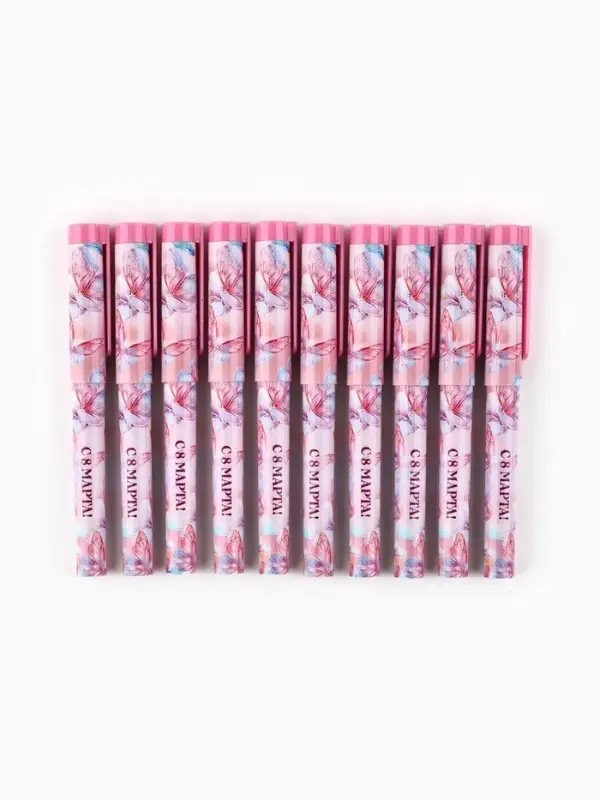 Ручка шариковая, синяя паста, пластиковый корпус с колпачком, 0.7 мм «8 марта: Ты прекрасна, бабочки» Ручка шариковая, синяя паста, пластиковый корпус с колпачком, 0.7 мм «8 марта: Ты прекрасна, бабочки»