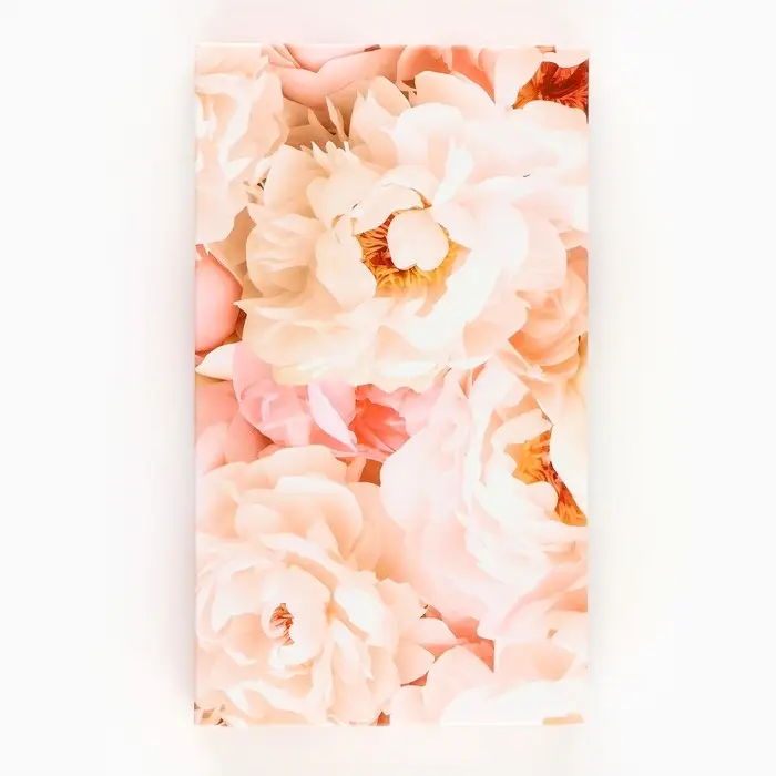 Коробка для шоколада с местом для денег «Пионы», 20 х 2 х 12 см Коробка для шоколада с местом для денег «Пионы», 20 х 2 х 12 см