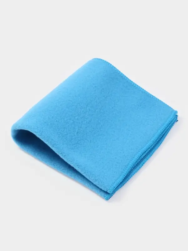 Салфетка для уборки Доляна, для стёкол и зеркал, 30&times;30 см, голубая