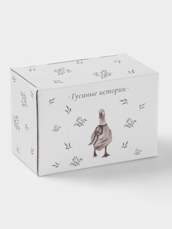 Набор для специй Доляна "Гуси" цвет белый  2 шт  солонка, перечница 130 мл 11,5х6,2х8,8 см   1070852