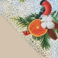 Наклейки новогодние, интерьерные &laquo;Снегири&raquo;, голография 21&times;29.5 см