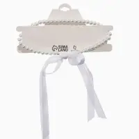 Бусы &laquo;Бантик&raquo;, жемчужины с завязкой, белые, 40 см