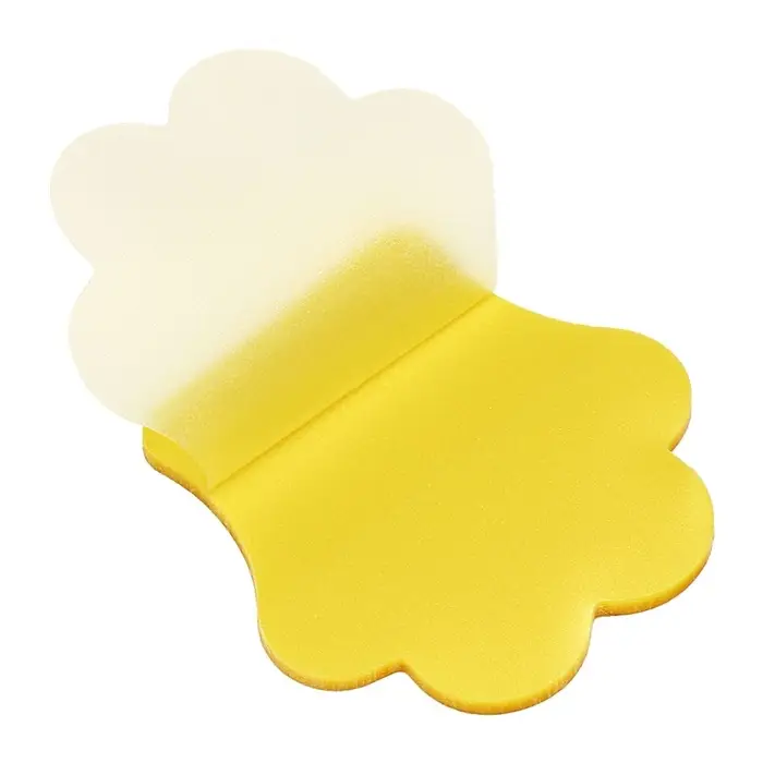 Блок-закладка с липким краем пластик Лапка 50л, желтый, 45мм х 45мм  CALLIGRATA Блок-закладка с липким краем пластик Лапка 50л, желтый, 45мм х 45мм  CALLIGRATA