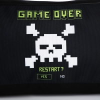 Сумка детская спортивная для мальчика Game over, 40*24*21, отд на молнии, чёрный