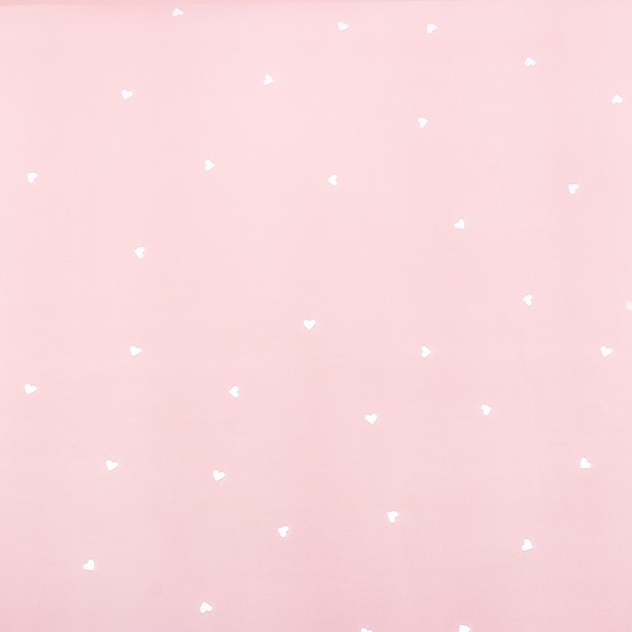 Пленка для цветов, 57см х 10 м, Пленка для цветов, 57см х 10 м, "Сердечки", нежно-персиковая, 65 мкм