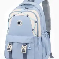 Рюкзак школьный, 3 кармана, 2 отделения, 29&times;14&times;44 см, голубой