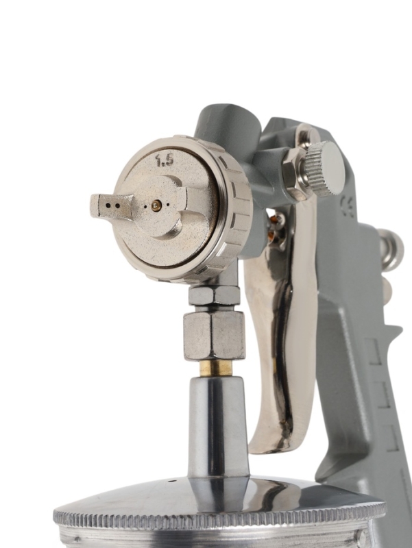 Краскораспылитель пневматический ТУНДРА, до 4 бар, сопло 1.5 мм, нижний бачок 1 л Краскораспылитель пневматический ТУНДРА, до 4 бар, сопло 1.5 мм, нижний бачок 1 л