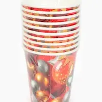 Стакан одноразовый бумажный «Воздушные шары фольга», красный 250 мл Стакан одноразовый бумажный «Воздушные шары фольга», красный 250 мл
