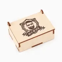 Коробка подарочная деревянная &laquo;Мужик&raquo; 8.5&times;6&times;3.5 см