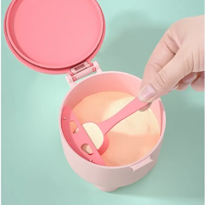 Контейнер для детского питания Мишка 1, 250 мл, розовый