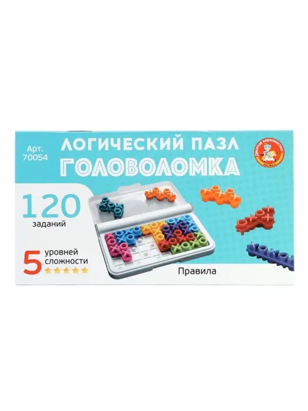 Головоломка "Логический пазл" Крестики-нолики 70054