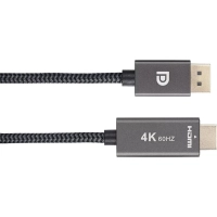 Кабель Telecom (TA561M-1.8M) DisplayPort M-> HDMI M 4K@60Hz 1.8m оплетка