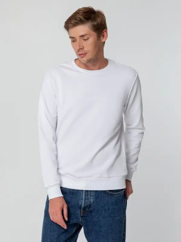 Свитшот унисекс Sublimatism, белый, размер S Свитшот унисекс Sublimatism, белый, размер S