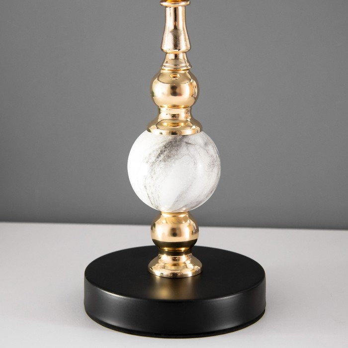 Настольная лампа Настольная лампа "Лианелия" Е27 40Вт черно-золотой 25х24х41 см RISALUX