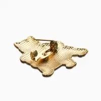 Брошь &laquo;Котёнок с щеночком&raquo; озорные, МИКС в золоте (неделимая фасовка 12 шт. цена за шт.)