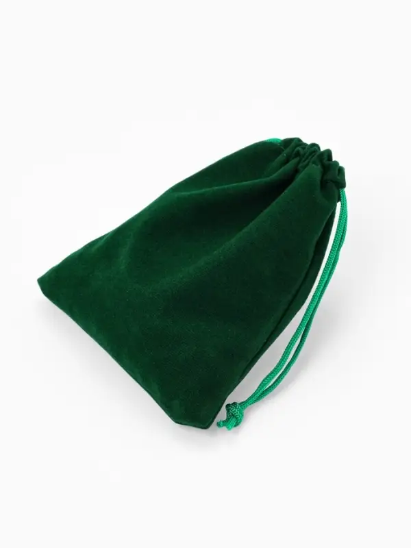 Набор мешочков бархатных 50 шт. 10&times;12&times;0.1 см, зелёный