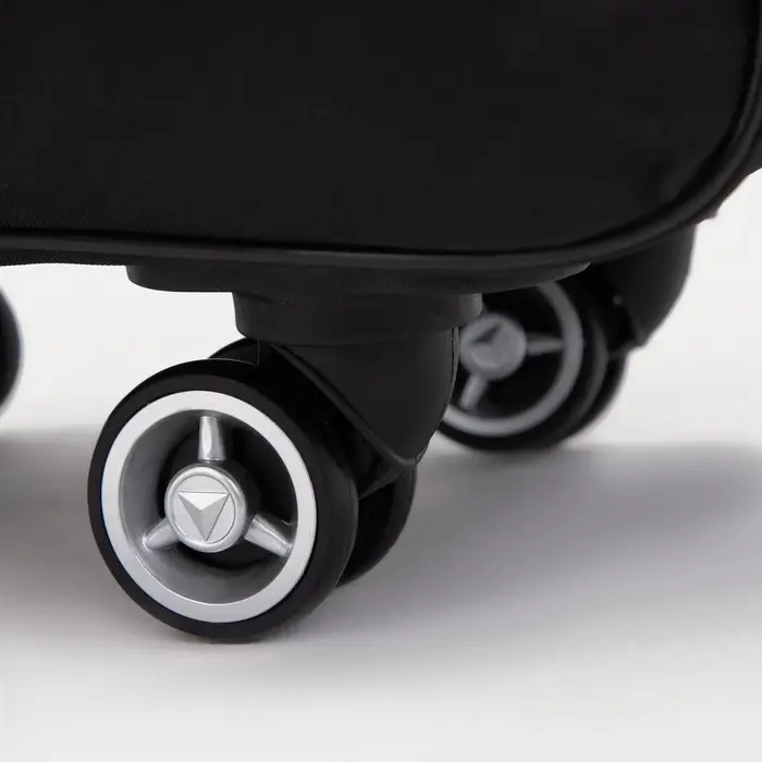 Сумка дорожная 2 в 1 на 4 колёсах 20", отдел на молнии, 4 наружных кармана, чёрная