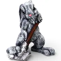 Садовая Фигура 35 х 30 х 18 см полистоун Заяц с лопатой