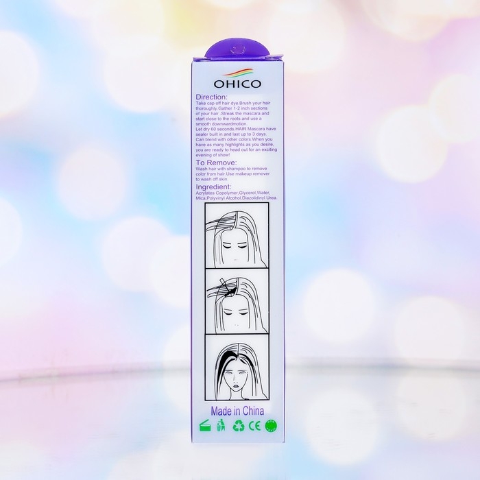 Карандаш-мелок для волос, 1 шт, красный Карандаш-мелок для волос, 1 шт, красный