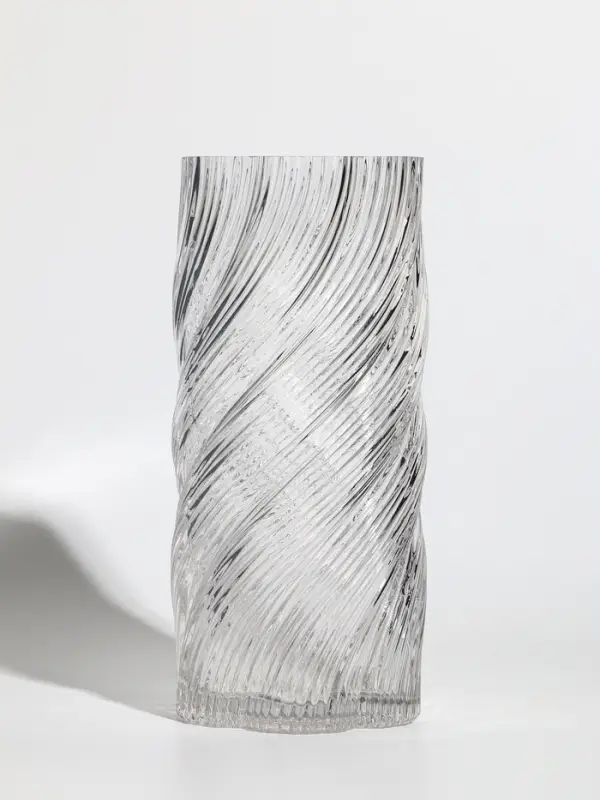 Ваза стекло настольная  Ваза стекло настольная "Бриджит" 24,5х11 см, прозрачный