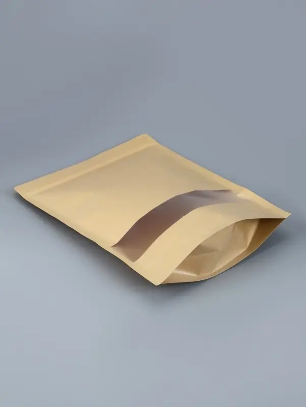 Пакет Zip - lock Крафт с прямоугольным окном, 30&times;40&times;4 см